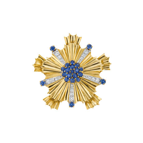 TIFFANY & CO. TWO MULTI-GEM AND DIAMOND BROOCHES AND UNSIGNED BROOCH - фото 3