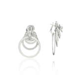 DE GRISOGONO DIAMOND AND WHITE GOLD 'GYPSY' EARRINGS - photo 3