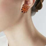 HEMMERLE GARNET, GOLD, BRONZE AND ALUMINUM EARRINGS - photo 2