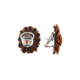 HEMMERLE GARNET, GOLD, BRONZE AND ALUMINUM EARRINGS - photo 3