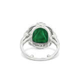 ART DECO EMERALD AND DIAMOND RING - photo 5