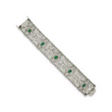ART DECO EMERALD AND DIAMOND BRACELET - фото 3