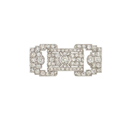 CARTIER ART DECO DIAMOND BROOCH - фото 1