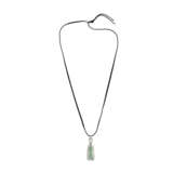 ART DECO CARVED JADE, DIAMOND AND RUBY LORGNETTE PENDANT - фото 4