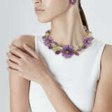 ZADORA SET OF AMETHYST, GREEN BERYL AND DIAMOND 'PANSY' JEWELRY - фото 2