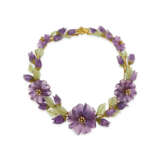 ZADORA SET OF AMETHYST, GREEN BERYL AND DIAMOND 'PANSY' JEWELRY - фото 3