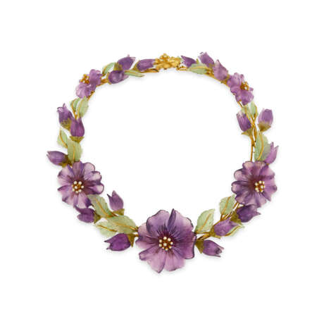ZADORA SET OF AMETHYST, GREEN BERYL AND DIAMOND 'PANSY' JEWELRY - фото 3