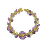 ZADORA SET OF AMETHYST, GREEN BERYL AND DIAMOND 'PANSY' JEWELRY - фото 4