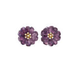 ZADORA SET OF AMETHYST, GREEN BERYL AND DIAMOND 'PANSY' JEWELRY - фото 5