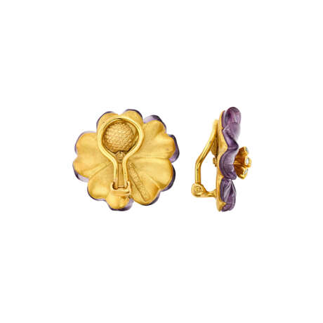 ZADORA SET OF AMETHYST, GREEN BERYL AND DIAMOND 'PANSY' JEWELRY - фото 6