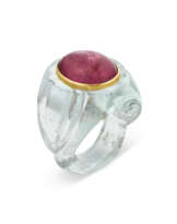TOURMALINE AND AQUAMARINE RING
