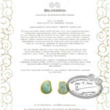 SUZANNE BELPERRON AQUAMARINE AND GOLD 'PÉPITE' EARRINGS - photo 3