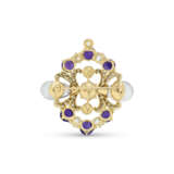 TIFFANY & CO. NATURAL PEARL, AMETHYST, AND DIAMOND BROOCH, ATTRIBUTED TO PAULDING FARNHAM - photo 5