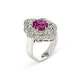 RUBY AND DIAMOND RING - Foto 1
