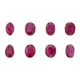 GROUP OF EIGHT UNMOUNTED RUBIES - фото 1