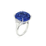 SAPPHIRE AND DIAMOND RING - photo 1