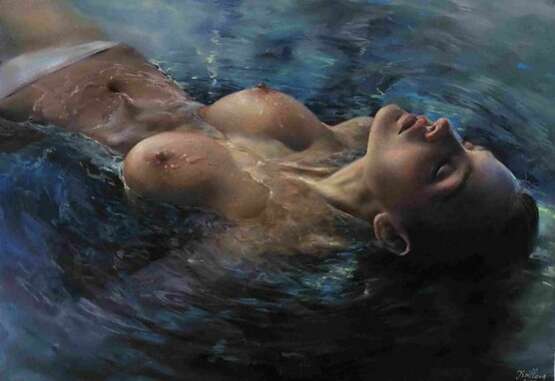 Kirillova Julia Nude Pastel Painting 21st Century. Paper 21th century - photo 3