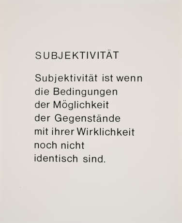 Anna & Bernhard Blume. Subjektivität / Objektivität - photo 2