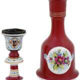 Narguile russe en porcelaine peinte &agrave; la main. Usine Kuznetsov &agrave; Dulevo. Russie. 19&egrave;me si&egrave;cle Porcelain Hand Painted Late 19th century - Foto 5
