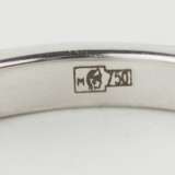 750 gold ring in Art Deco style with three diamonds. Diamonds 20th century - photo 5