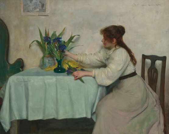 EDWIN HARRIS (BIRMINGHAM 1855-1906 CLEEVE PRIOR, WORCESTERSHIRE) - photo 1