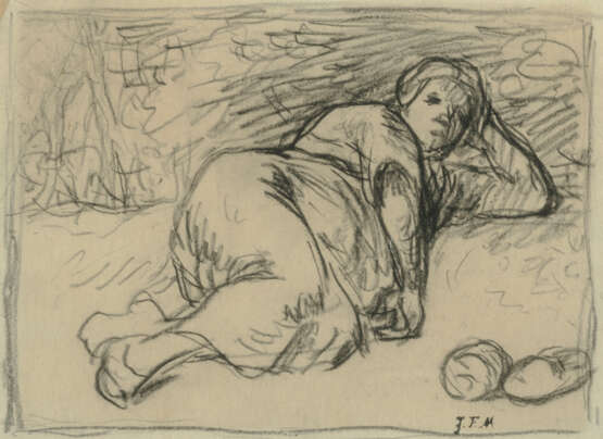 JEAN-FRAN&#199;OIS MILLET (GRUCHY 1814-1875 BARBIZON) - фото 1