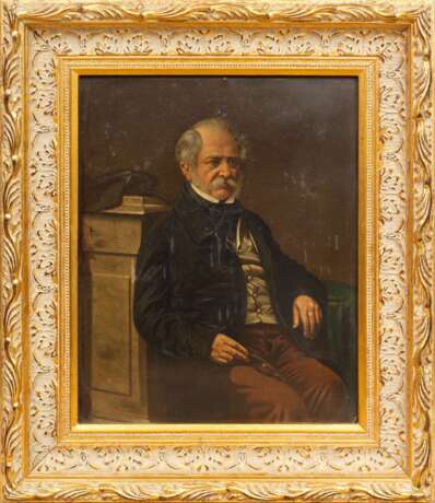 Portrait d&amp;39;homme Mid-19th century - Foto 1