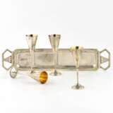 Silver cognac set in Art Deco Style. Silver 84 Gilding Early 20th century - photo 4