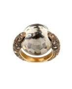 Übersicht. Bague cocktail en or 18K, Pomellato Tango Quartz Fume Diamant. 