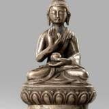 Figur des Buddha Shakyamuni aus Silber - photo 1