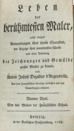Dezallier d'Argensville, Anton Joseph Leben der be… - фото 3