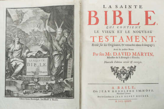 Basler Bibel La Sainte Bible qui contient le vieux… - photo 3