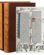 Antiquarische Bücher. Gutenberg-Bibel farbige Vollfaksimile-Ausgabe, Mün…