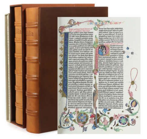 Gutenberg-Bibel farbige Vollfaksimile-Ausgabe, Mün… - photo 1