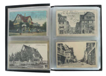 Postkartenalbum Ende 19. Jh./1. Drittel 20. Jh., c…