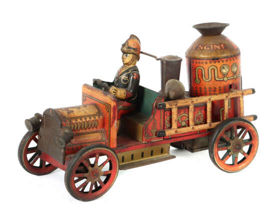 Feuerwehrauto Blech, Trade Mark Toys, made in Japa… - photo 1