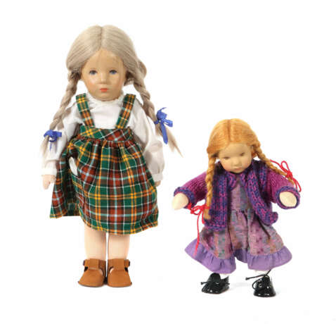 2 Puppen Käthe Kruse, wohl 1980/90er Jahre, Kunsts… - Foto 1