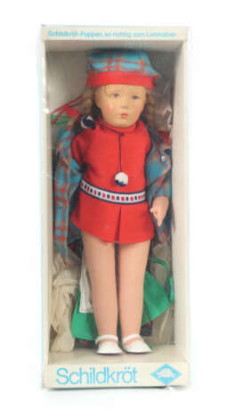 Puppe Käthe Kruse, ca. 1960er Jahre, bemalter Papp… - photo 1