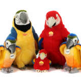 5 Papageien Steiff, mit Studio Tieren, 2x ''Ara'',… - фото 1