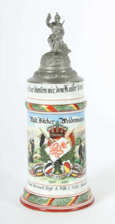 Reservistenkrug Porzellan, 0,5 l, Grenadier-Regime… - photo 1