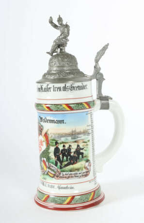 Reservistenkrug Porzellan, 0,5 l, Grenadier-Regime… - photo 2