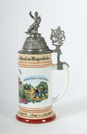 Reservistenkrug Porzellan, 0,5 l, Infanterie-Regim… - photo 2