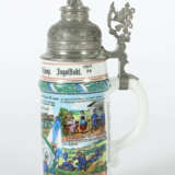 Reservistenkrug Porzellan, 0,5 l, polychrom lithog… - фото 2