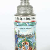 Reservistenkrug Porzellan, 0,5 l, polychrom lithop… - photo 1