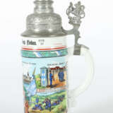 Reservistenkrug Porzellan, 0,5 l, polychrom lithop… - photo 2