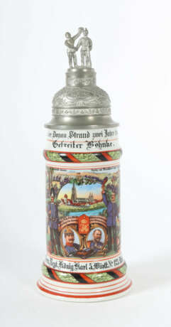 Reservistenkrug Porzellan, 0,5 l, Grenadier-Regime… - Foto 1