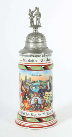 Reservistenkrug Porzellan, 0,5 l, Grenadier-Regime… - Foto 1