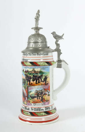 Reservistenkrug Porzellan, 0,5 l, Infanterie-Regim… - photo 2
