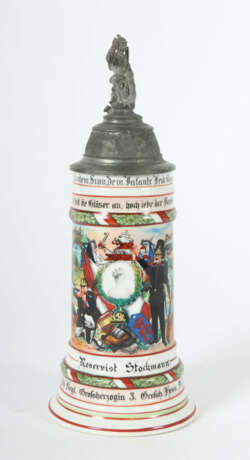 Reservistenkrug Porzellan, 0,5 l, Infanterie-Leib-… - photo 1