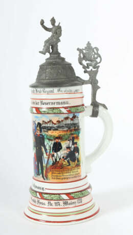 Reservistenkrug Porzellan, 0,5 l, Infanterie-Leib-… - photo 2